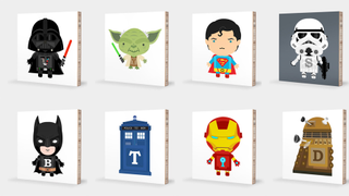 Teach your kids their ABCs with Darth Vader and Iron Man art blocks